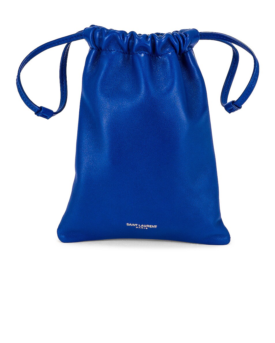 Saint Laurent Pouch Crossbody Bag in Bleu Majorelle FWRD