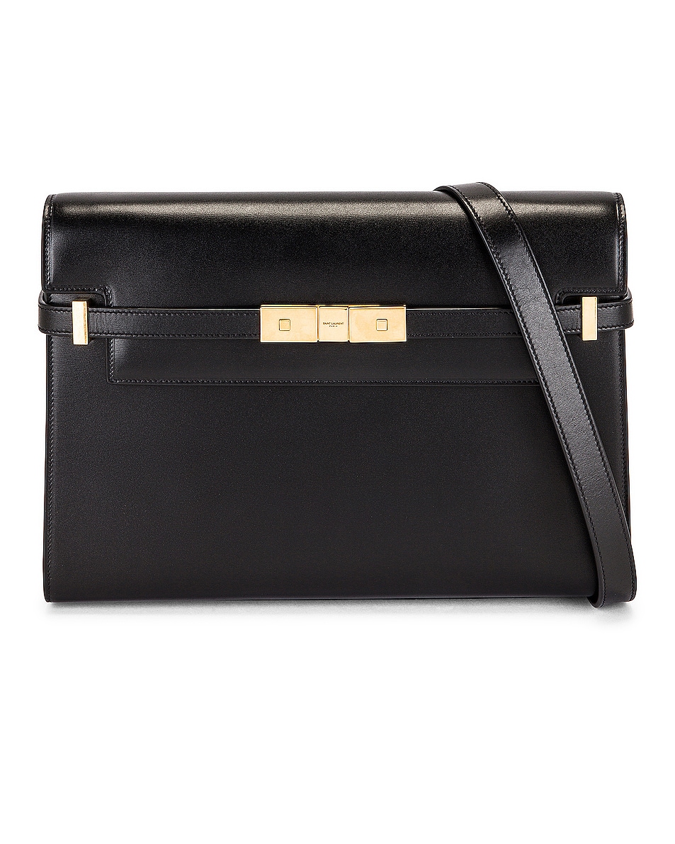 Saint Laurent Manhattan Shoulder Bag in Nero | FWRD