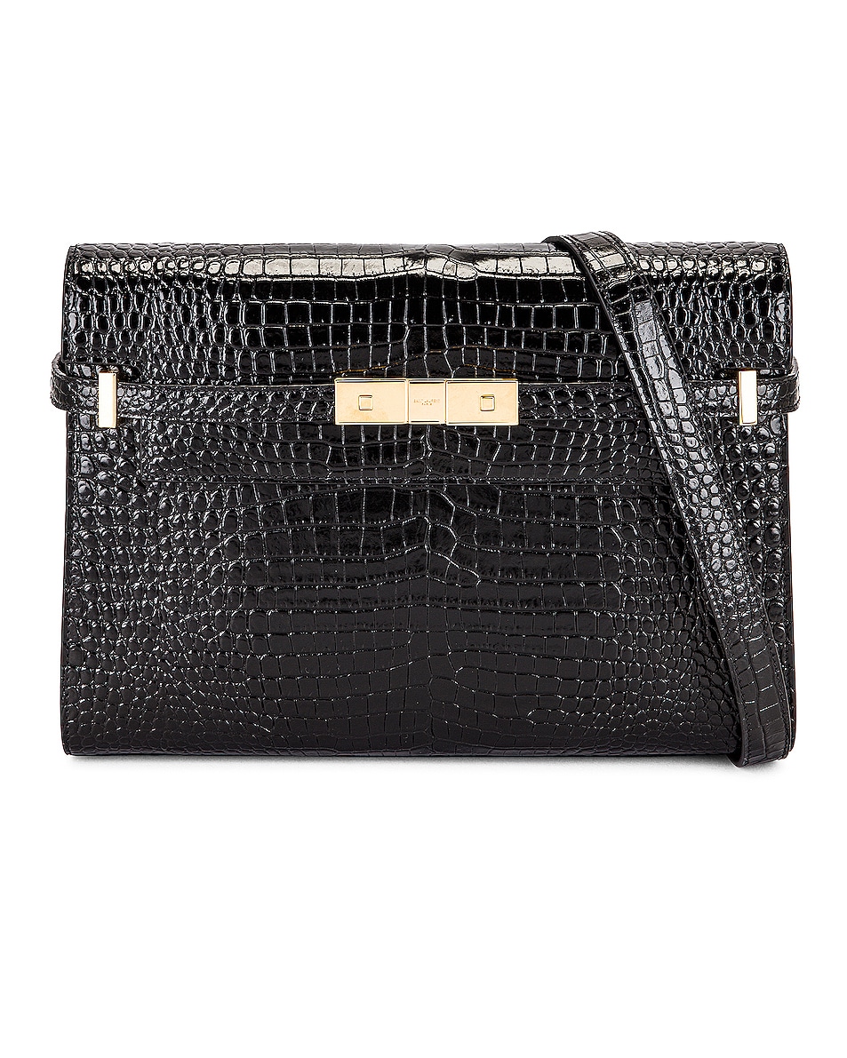 Saint Laurent Manhattan Shoulder Bag in Nero | FWRD