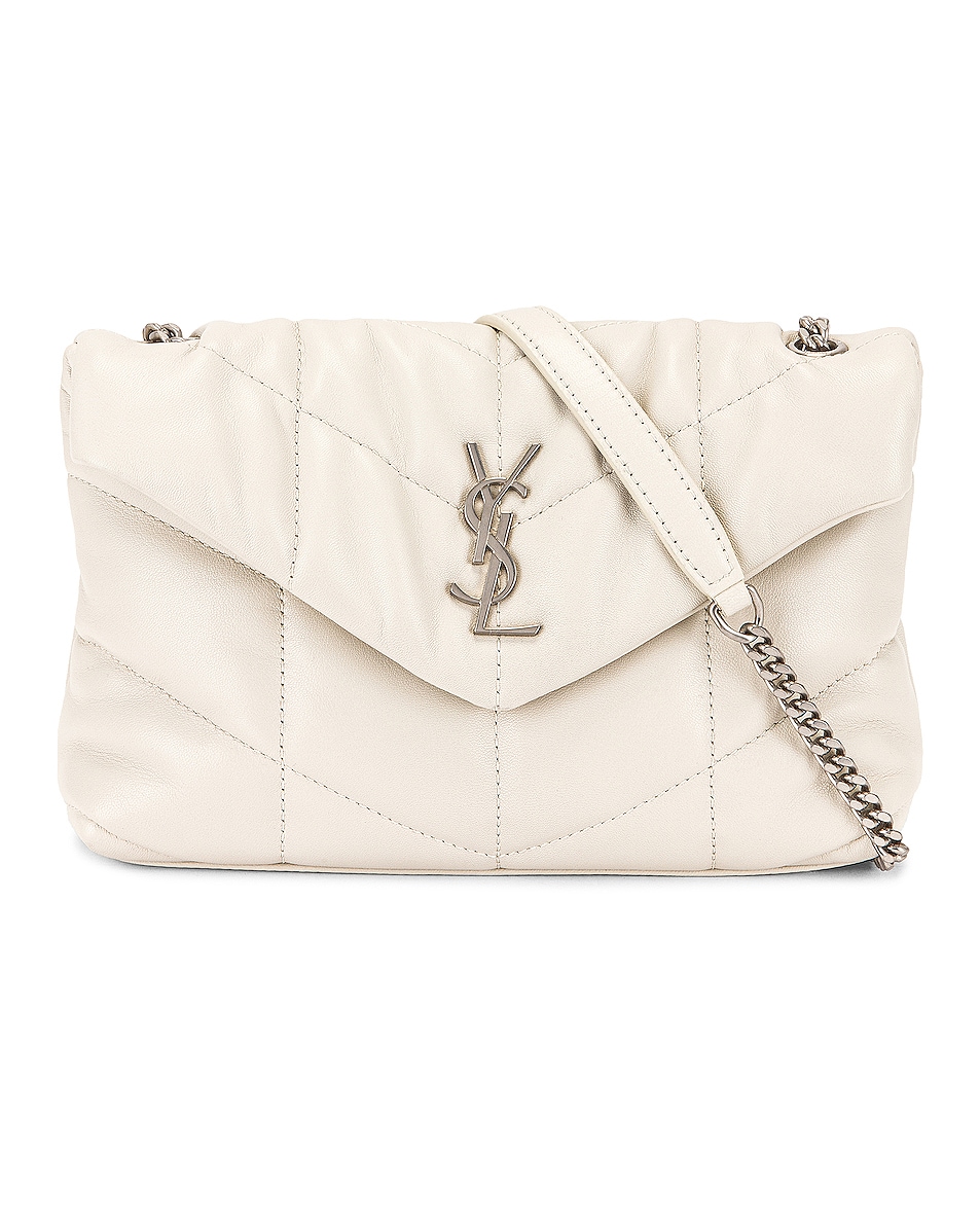Image 1 of Saint Laurent Toy Puffer Loulou Bag in Crema Soft