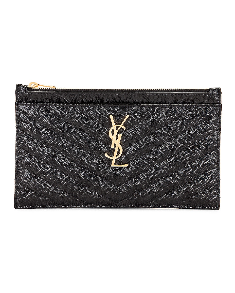 Image 1 of Saint Laurent Monogramme Pouch in Nero