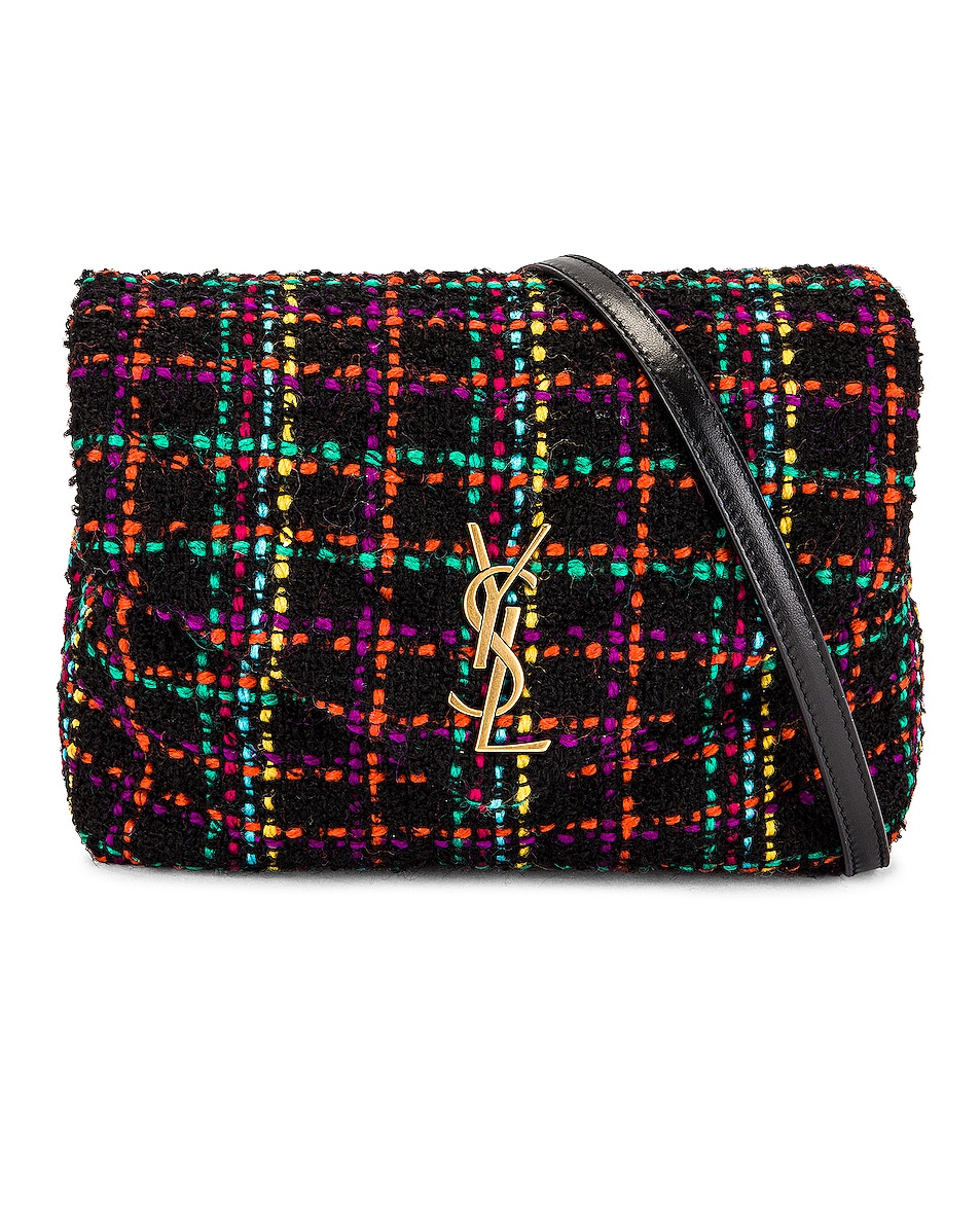 Image 1 of Saint Laurent Toy Loulou Tweed Bag in Nero & Multicolor