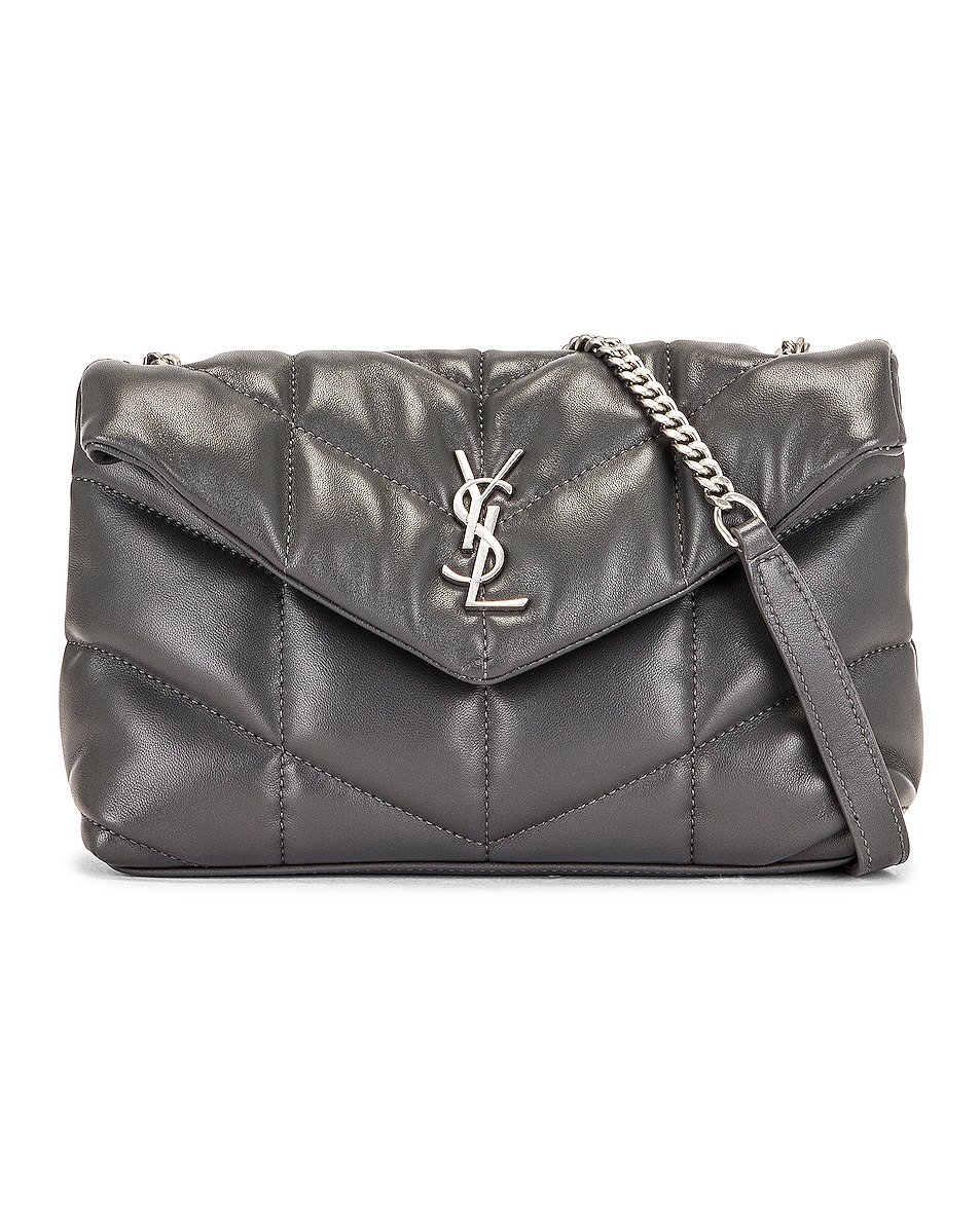 Image 1 of Saint Laurent Toy Puffer Bag in Storm