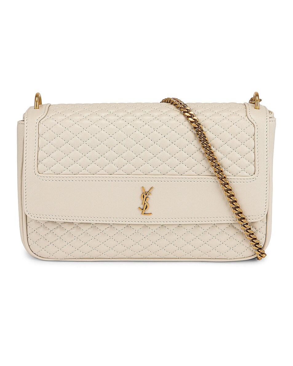 Saint Laurent Victoire Chain Bag in Crema Soft | FWRD