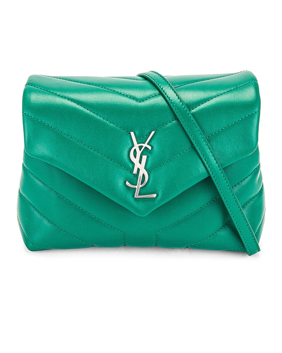 Image 1 of Saint Laurent Toy Loulou Bag in Green Field