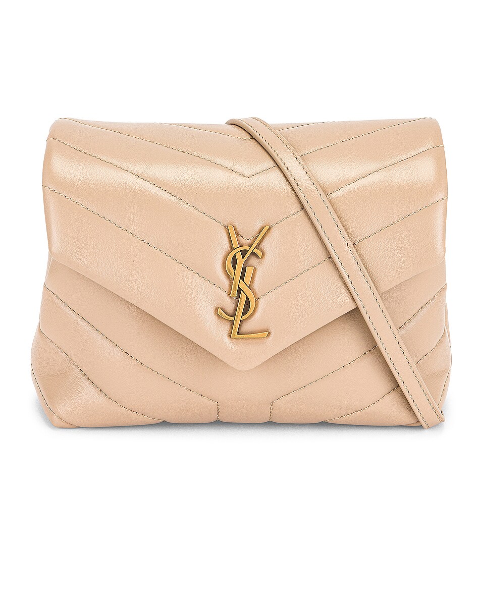 Saint Laurent Toy Loulou Bag in Dark Beige FWRD