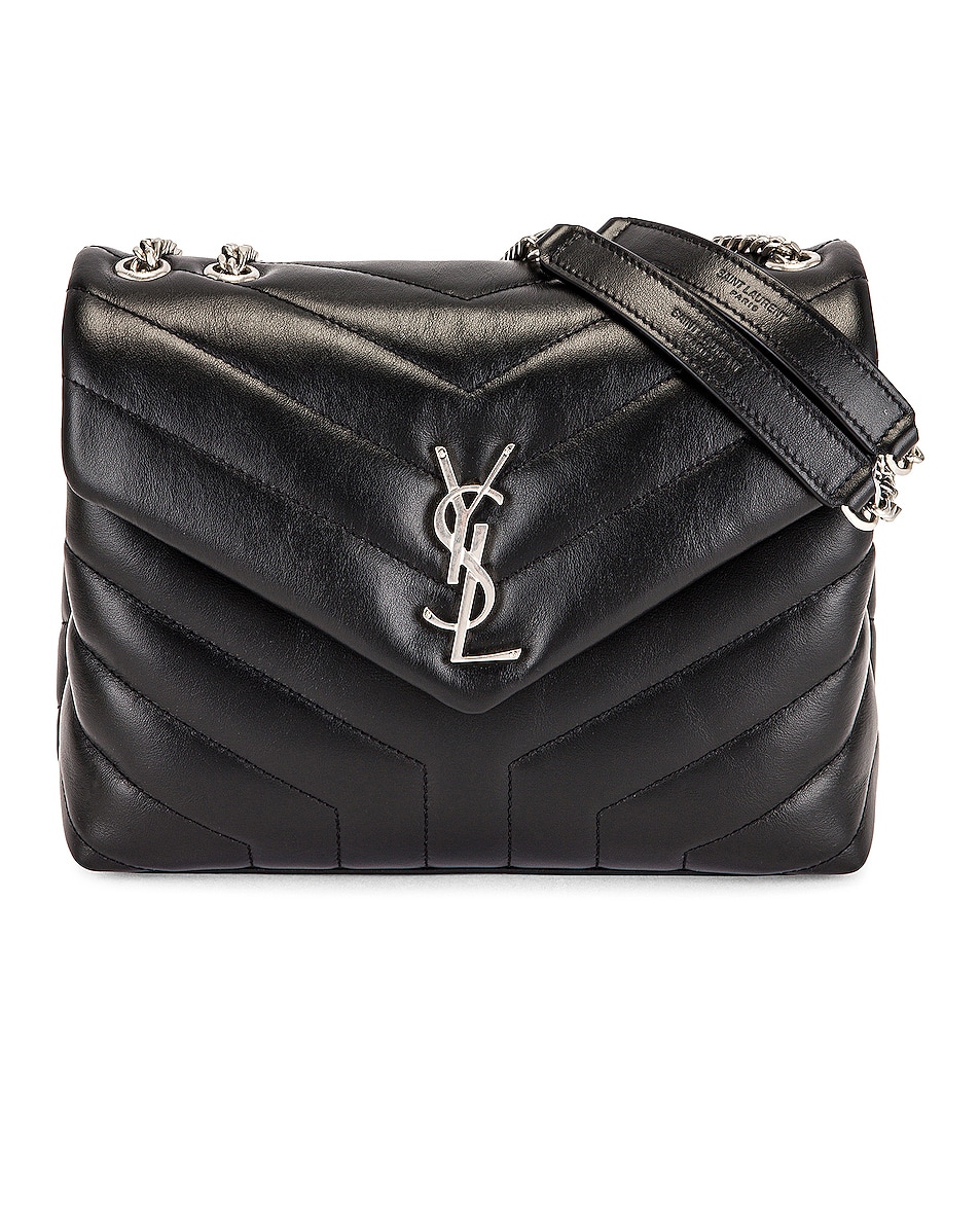 Image 1 of Saint Laurent Small Loulou Chain Bag in Nero