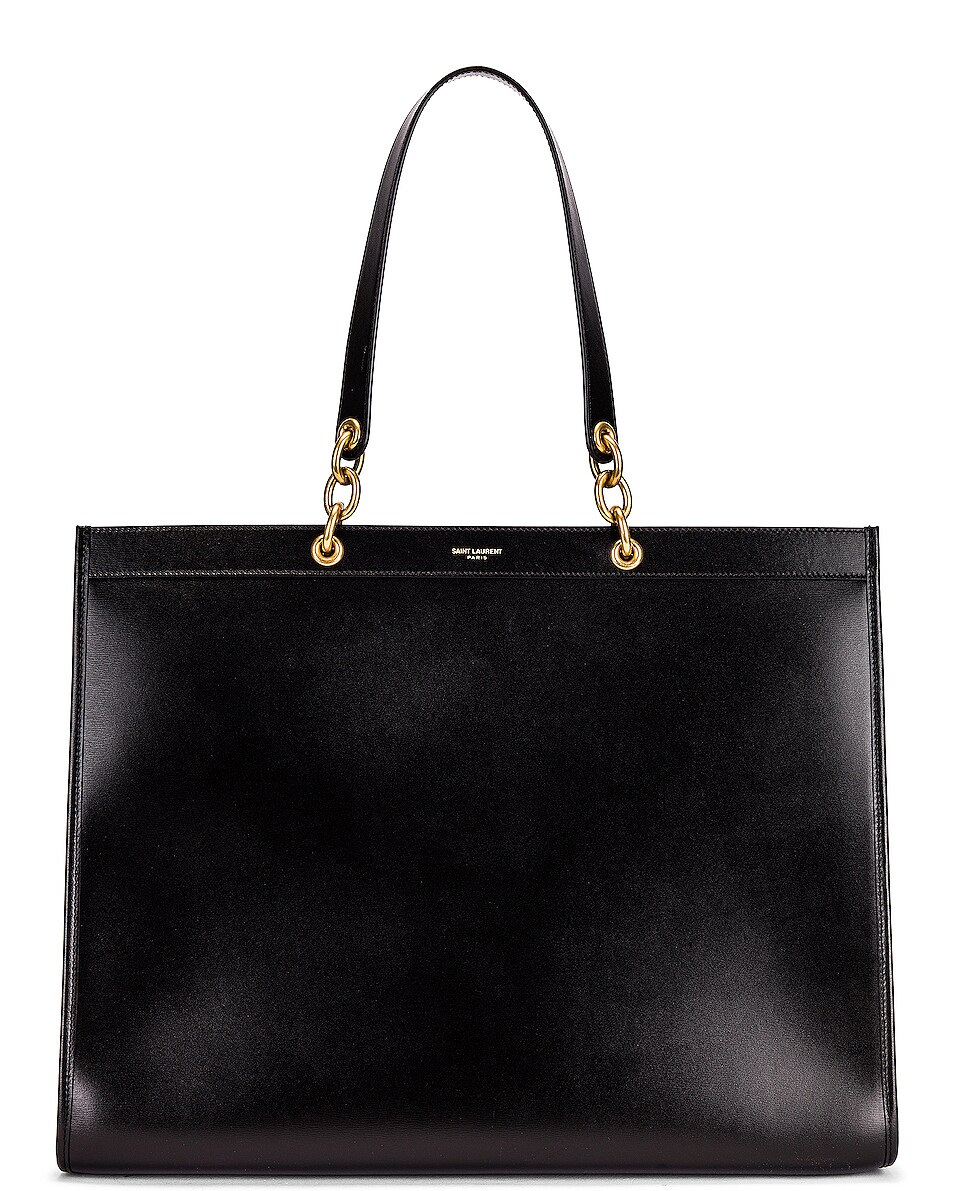 Image 1 of Saint Laurent Le Maillon Shopping Bag in Nero