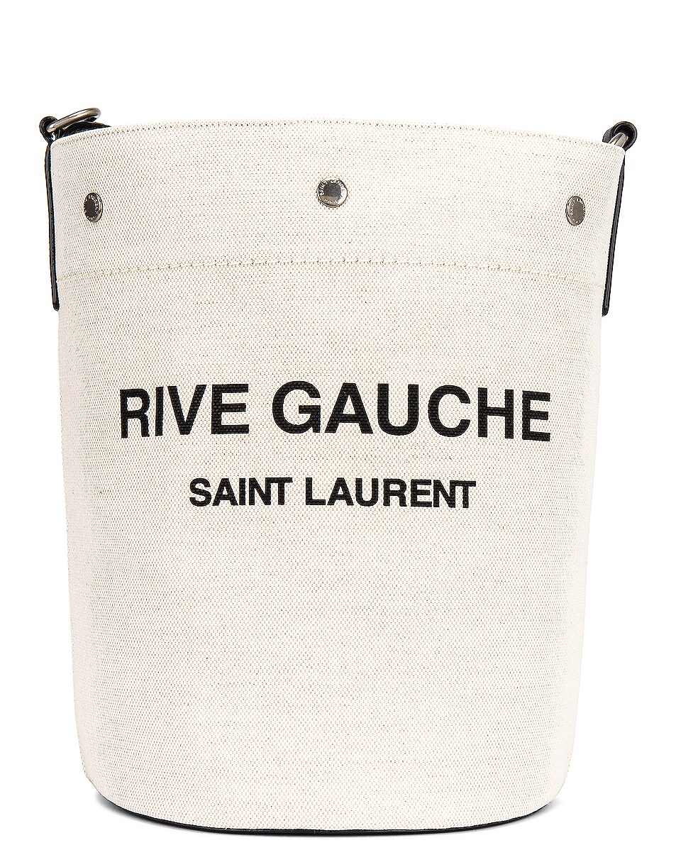 Image 1 of Saint Laurent Seau Rive Gauche Bag in Greggio & Nero