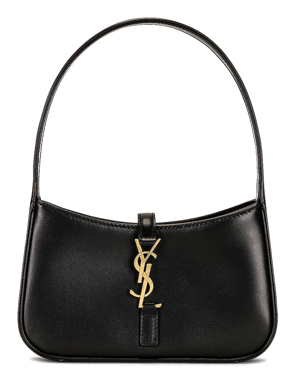 Image 1 of Saint Laurent Micro Le 5 A 7 Hobo Bag in Nero