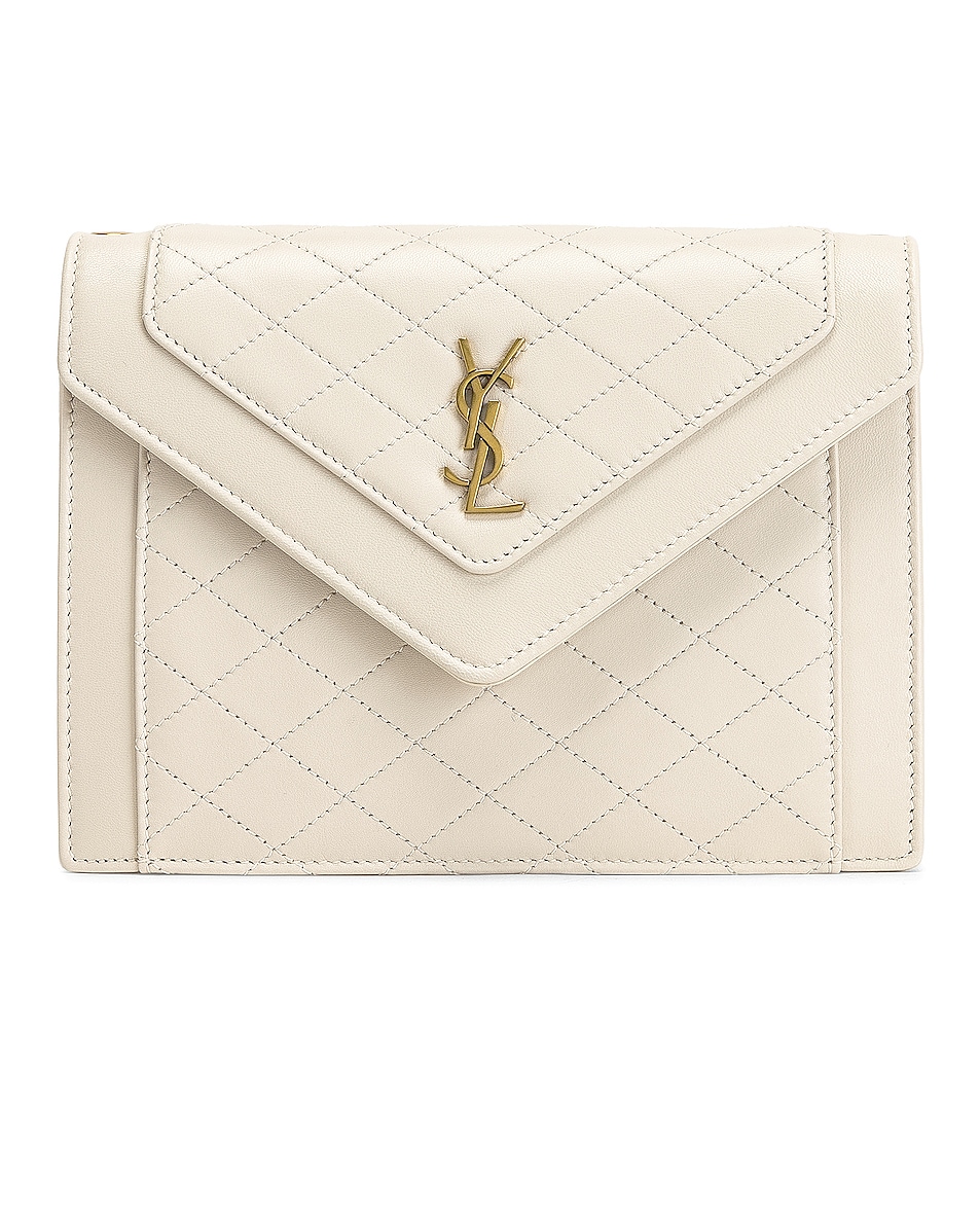 Image 1 of Saint Laurent Mini Gaby Satchel Bag in Crema Soft
