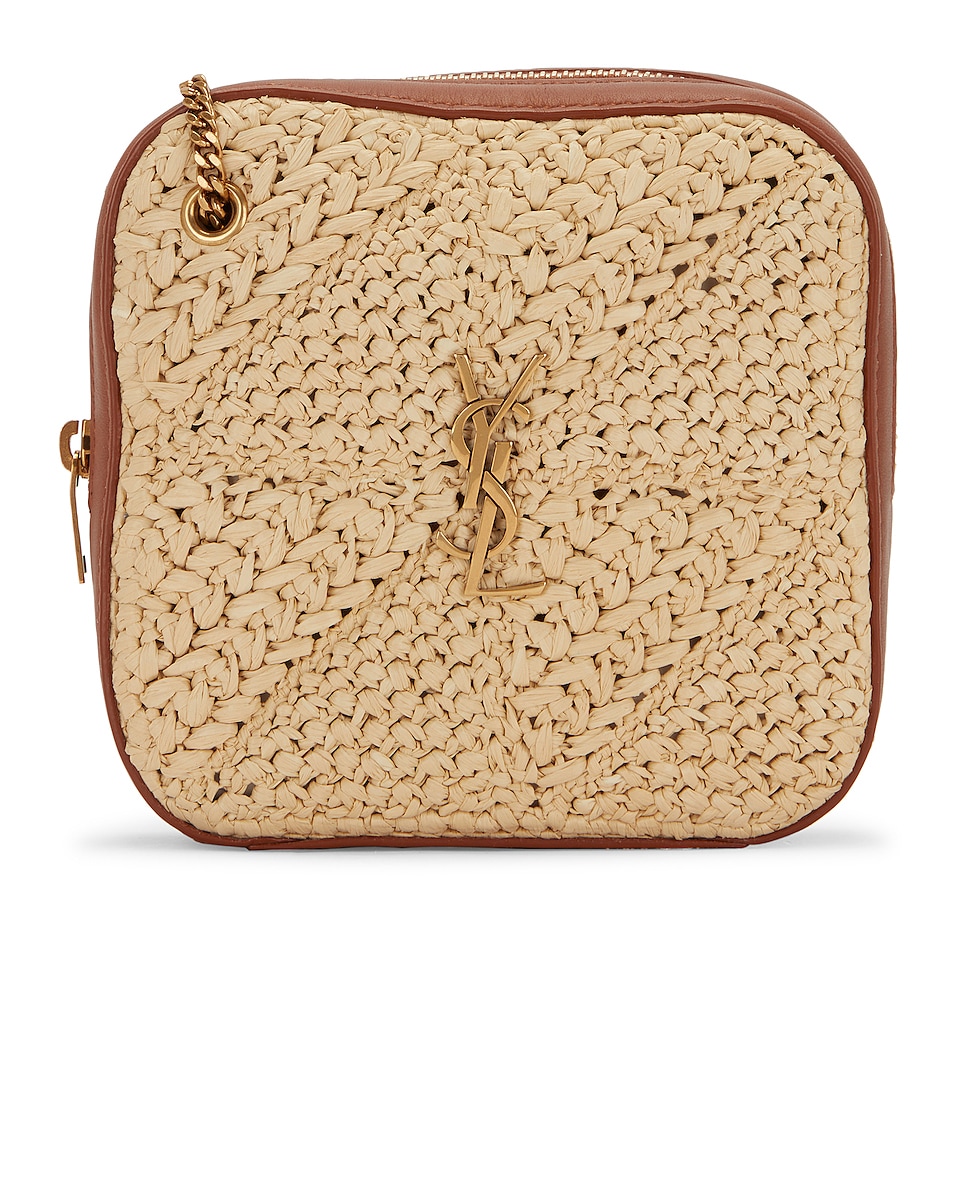 Image 1 of Saint Laurent Jamie Cube Bag in Natural Beige & Brick