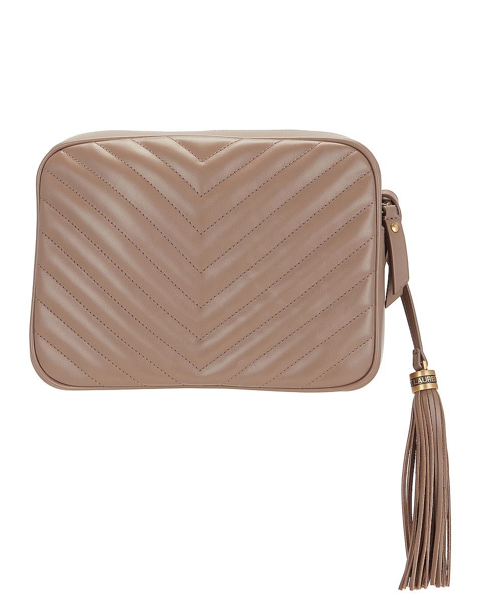 Saint Laurent Lou Camera Bag in Taupe FWRD