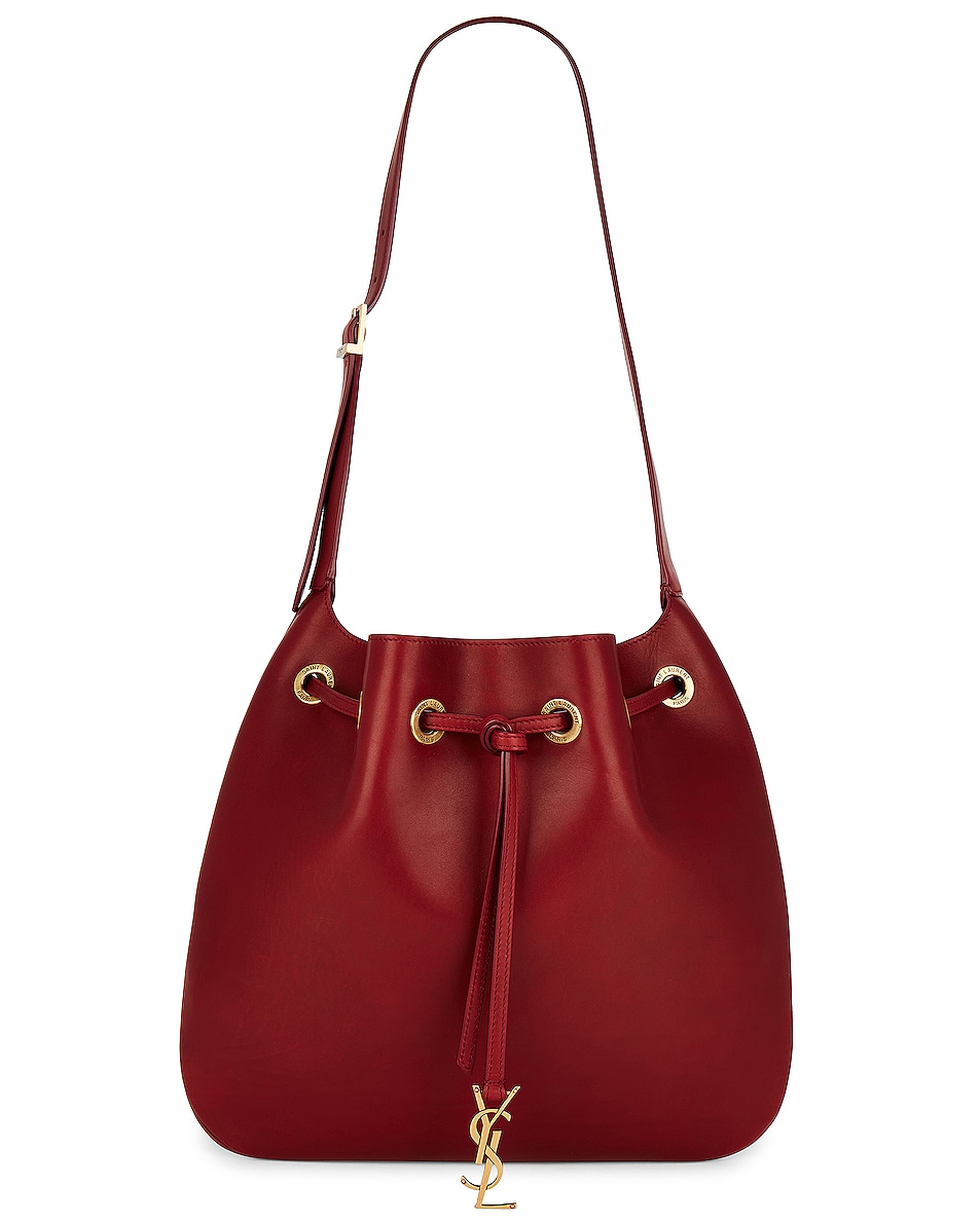 Image 1 of Saint Laurent Medium Paris VII Bag in Sangria Red