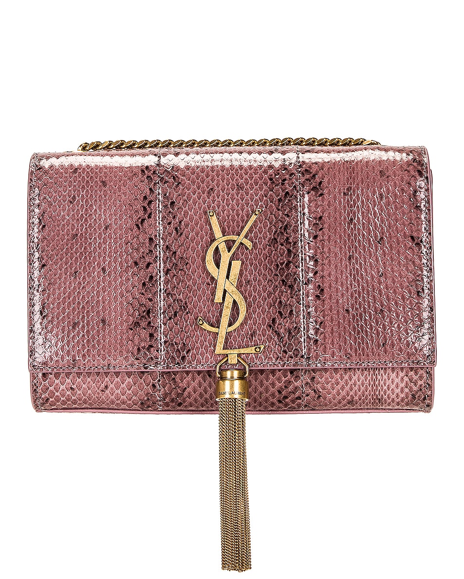 Image 1 of Saint Laurent Small Kate Tassel Bag in Rose & Brown