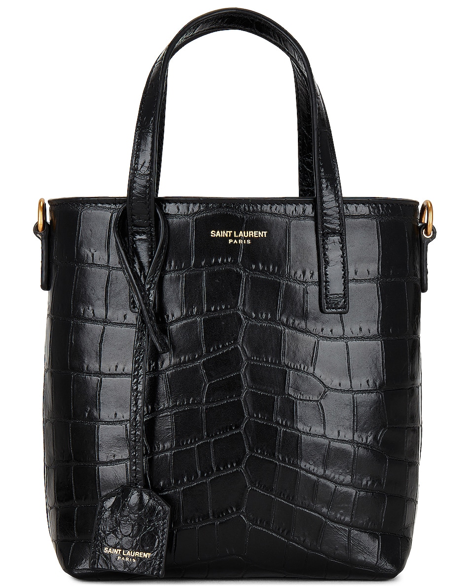 Image 1 of Saint Laurent Micro Toy Shopping Bag in Nero