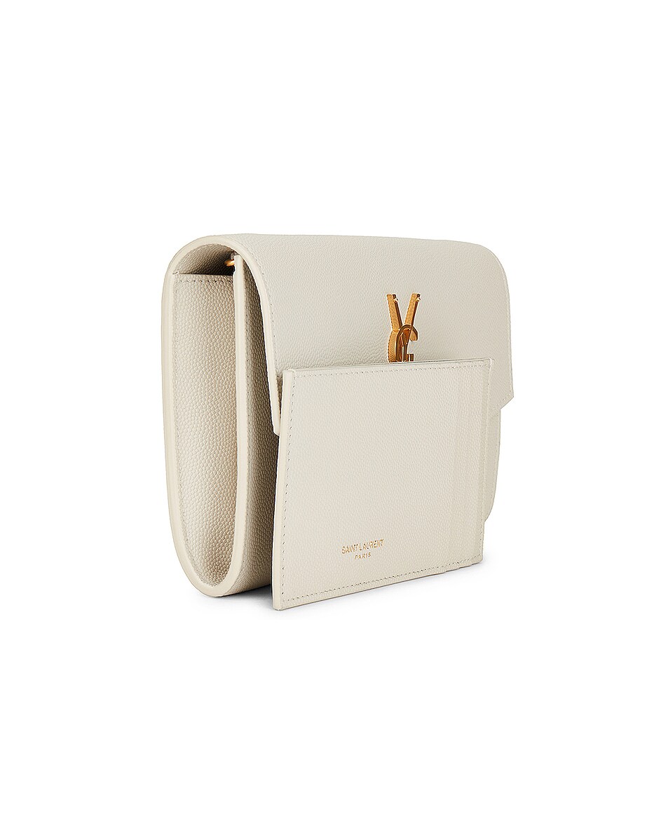 Saint Laurent Flap Bag in Crema Soft FWRD