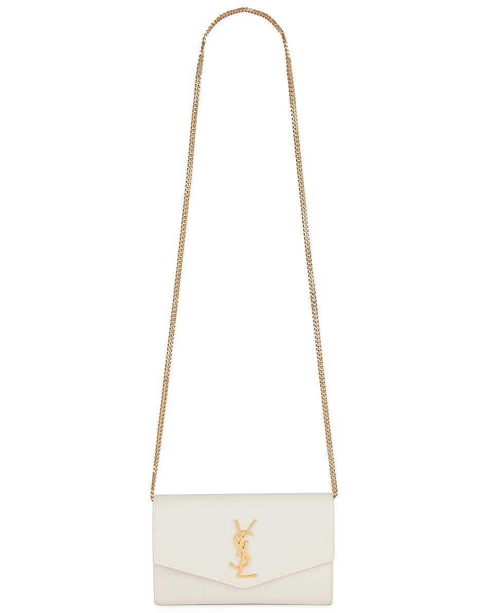Saint Laurent Flap Bag in Crema Soft FWRD
