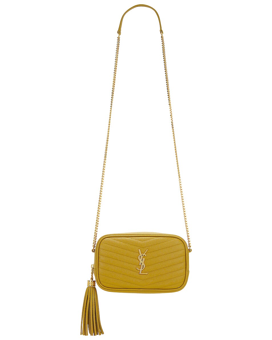 Saint Laurent Mini Lou Bag in Light Chartreuse FWRD
