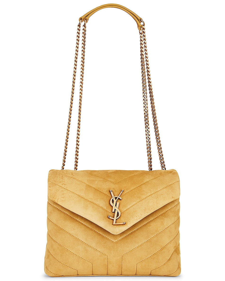 Image 1 of Saint Laurent Small Monogramme Loulou Bag in Light Char