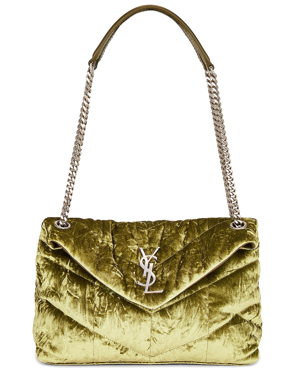 Image 1 of Saint Laurent Small Puffer Chain Bag in Light Avocado