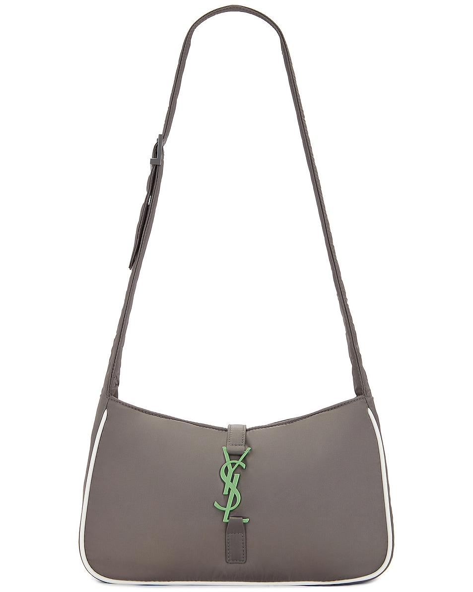 Image 1 of Saint Laurent 5a7 Crossbody Bag in Grey & Green