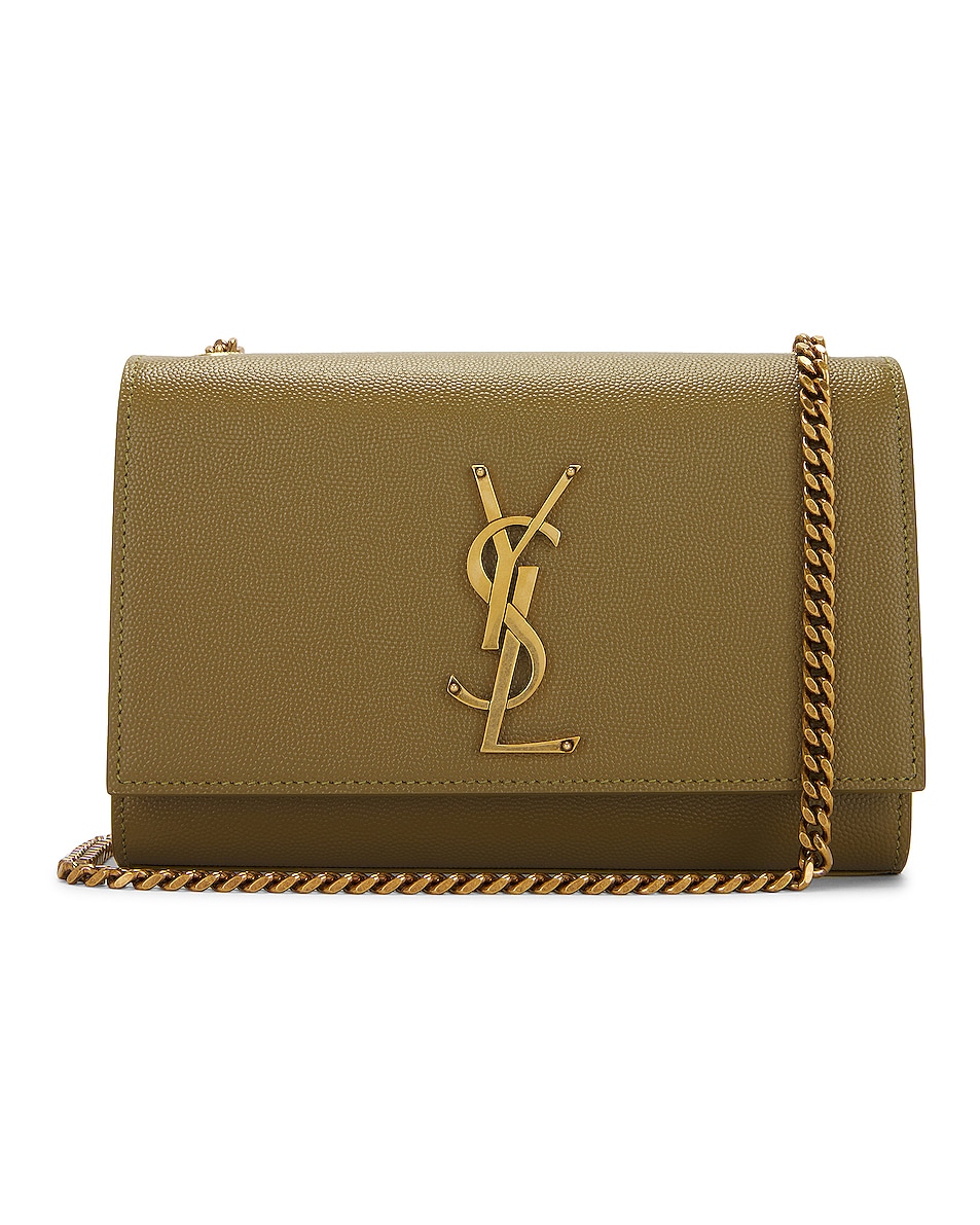 Image 1 of Saint Laurent Small Kate Chain Bag in Hazel Green
