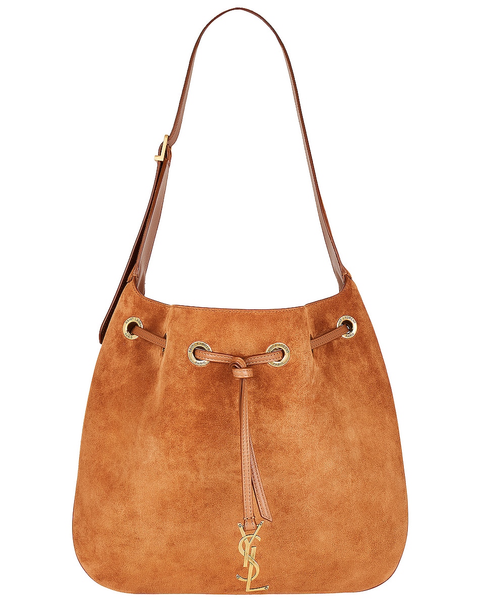 Saint Laurent Medium Paris VII Hobo Bag in Cinnamon FWRD