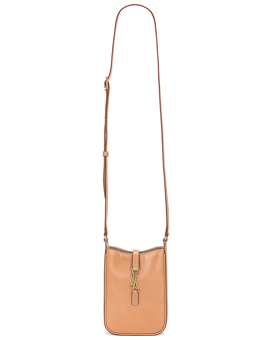 Image 1 of Saint Laurent Pouch Crossbody Bag in Vintage Brown Gold