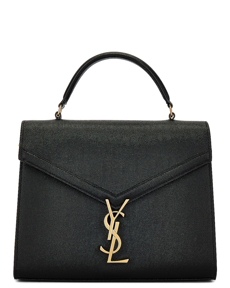 Saint Laurent Cassandra Bag in Nero FWRD