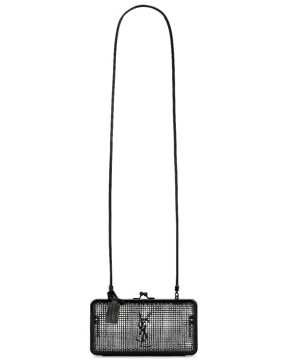 Image 1 of Saint Laurent Minaudiere Cage Shoulder Bag in Nero & Nero