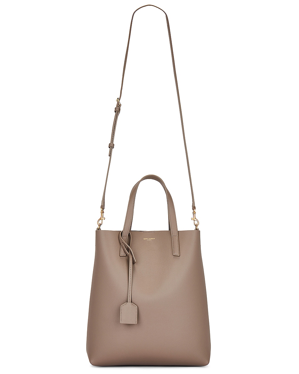 Image 1 of Saint Laurent Toy Shopping Tote Bag in Greyish Brown