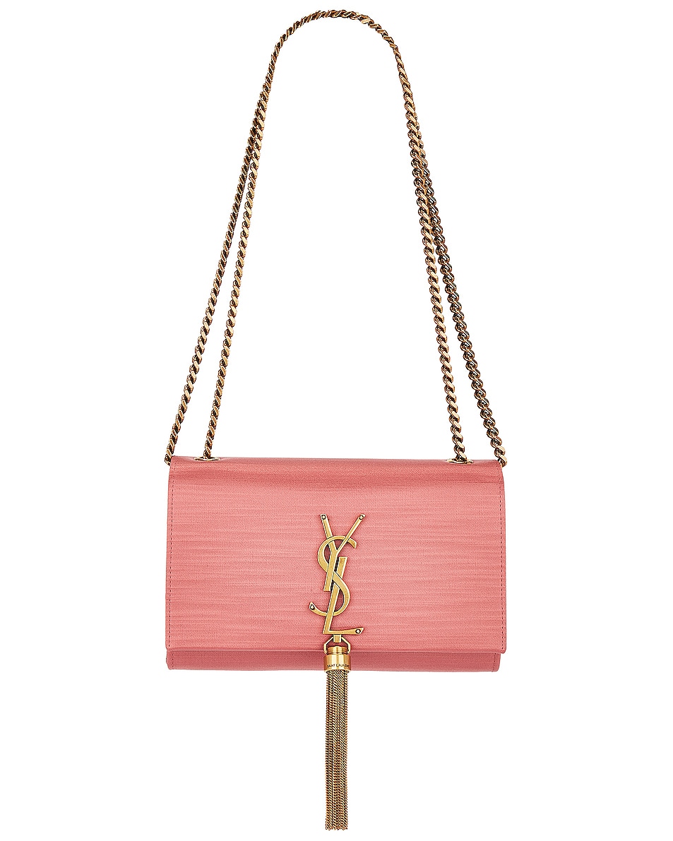 Image 1 of Saint Laurent Small Kate Tassel Chain Bag in Coral Rose