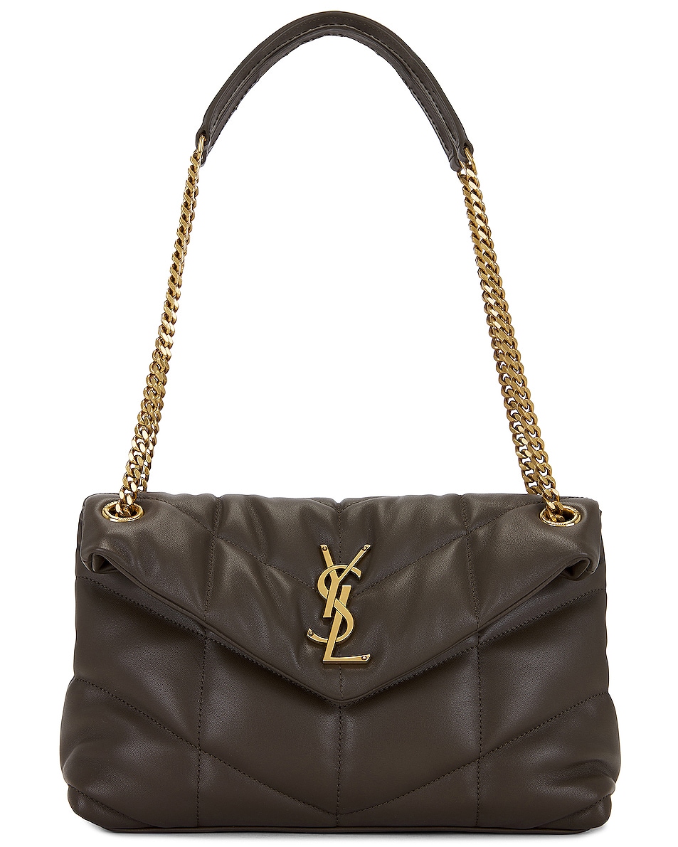 Image 1 of Saint Laurent Small Puffer Chain Bag in Light Musk