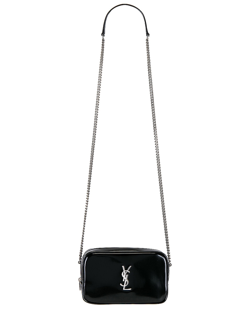 Image 1 of Saint Laurent Mini Lou Chain Bag in Nero