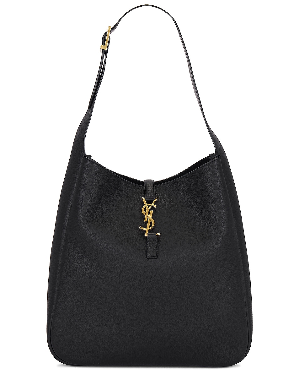 Image 1 of Saint Laurent Large Le 5 A 7 Hobo Bag in Nero