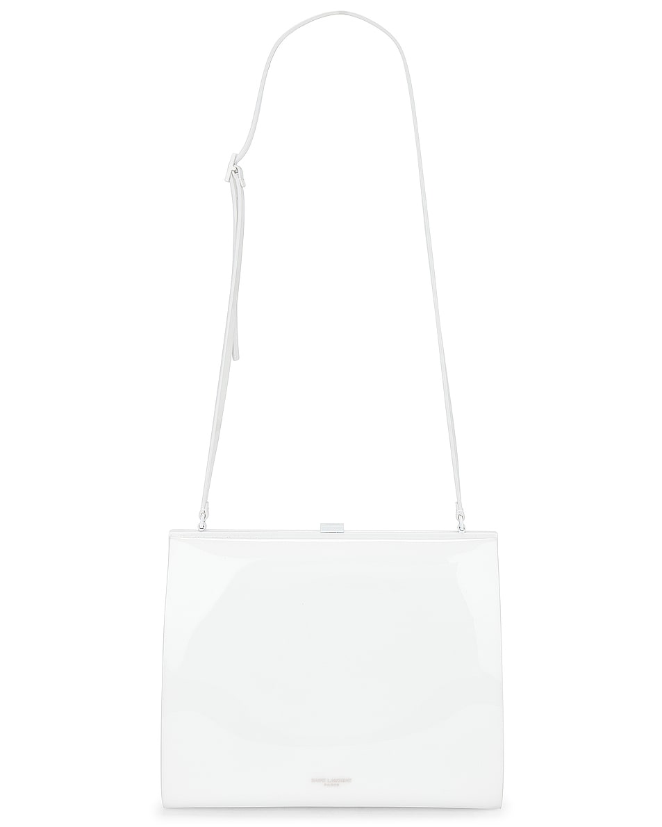 Image 1 of Saint Laurent Small Le Anne-marie Shoulder Bag in White Powder