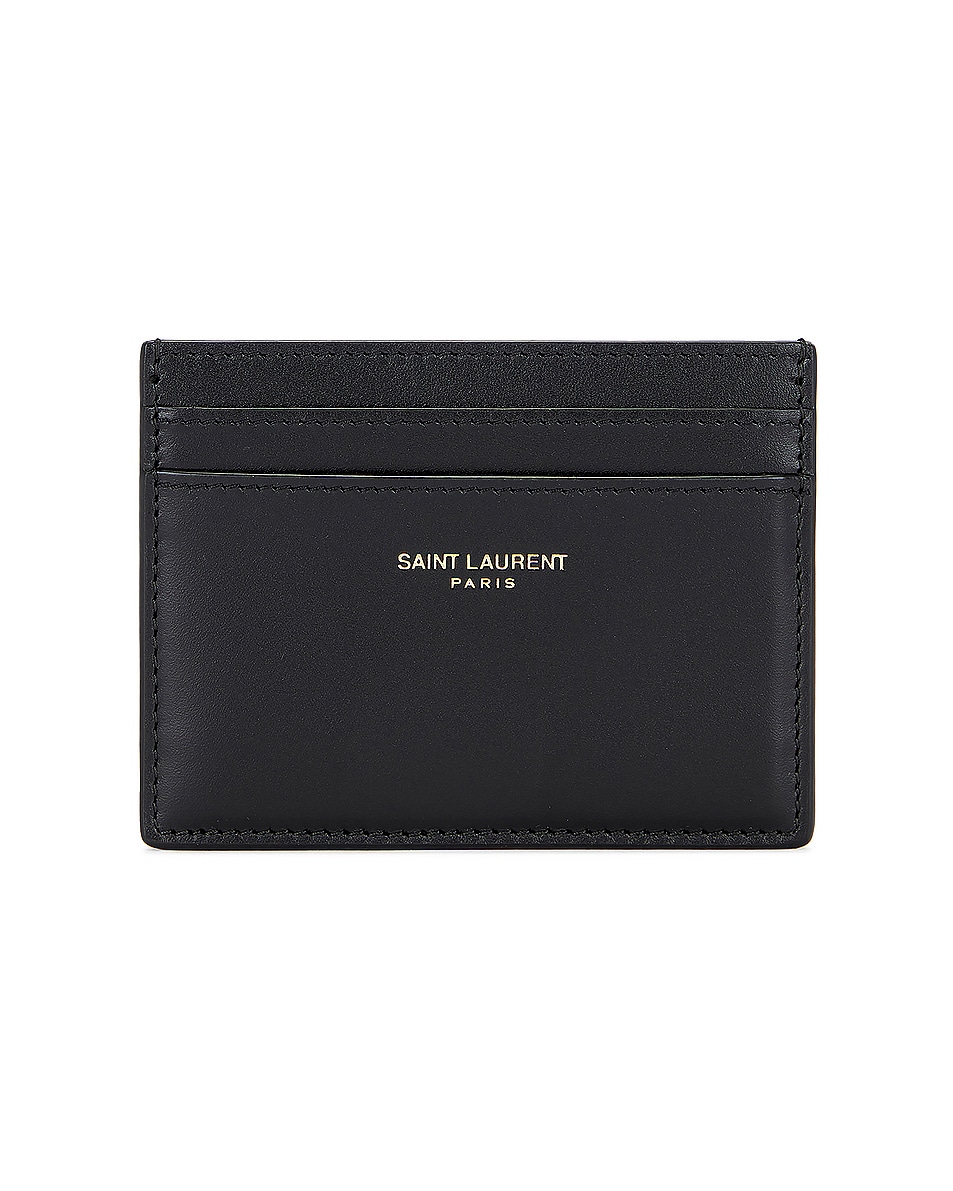 Image 1 of Saint Laurent Card Case in Noir