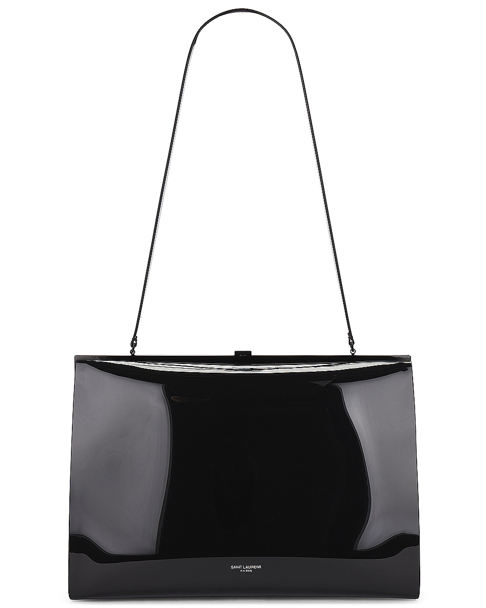 Image 1 of Saint Laurent Large Gaia Shoulder Bag In Noir in Noir