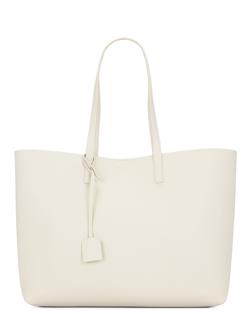 Image 1 of Saint Laurent East West Shopping Tote Bag in Blanc Vintage