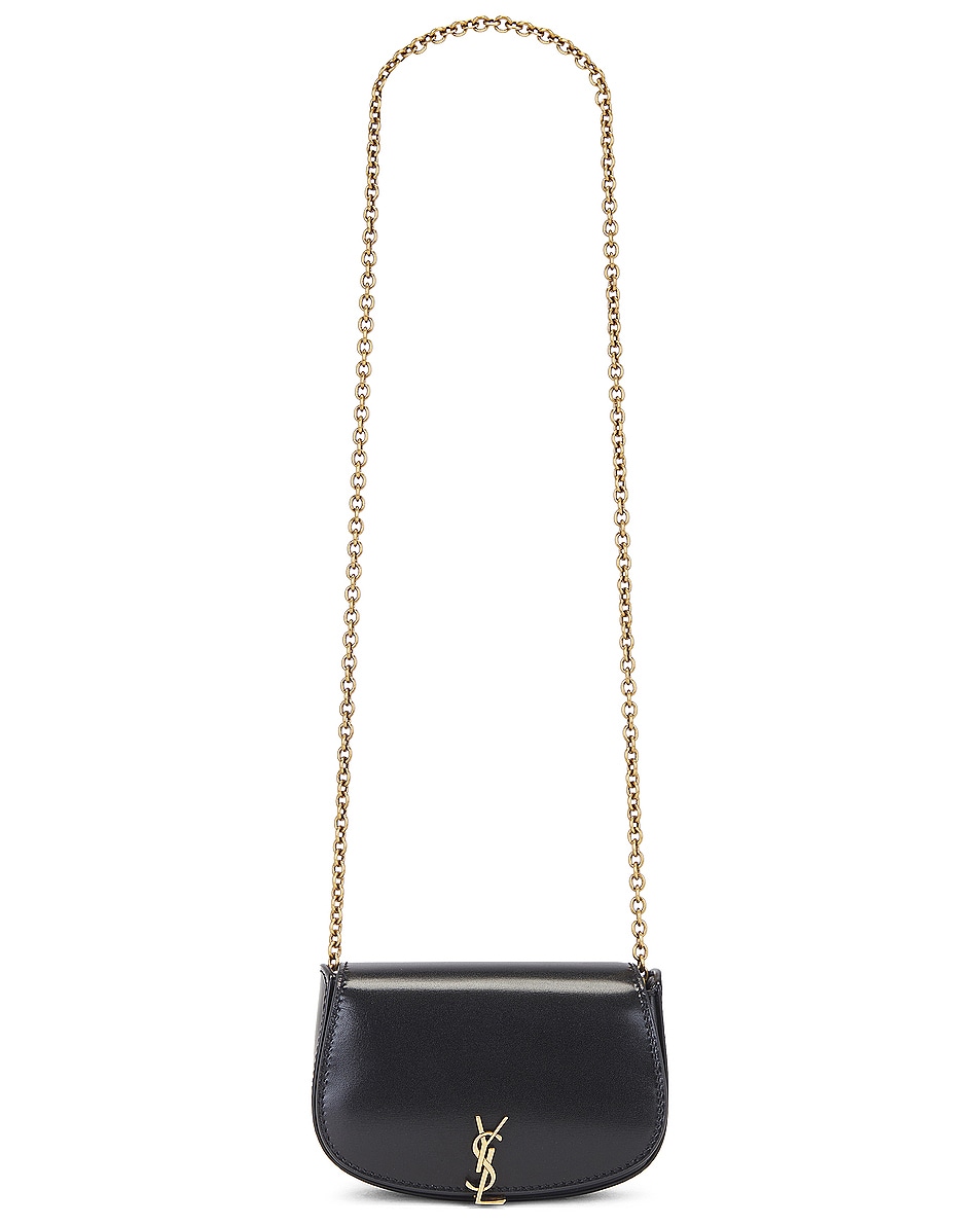 Image 1 of Saint Laurent Mini Purse On Chain Bag in Noir