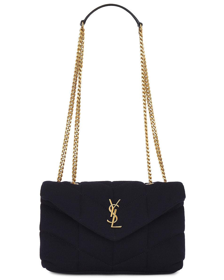 Image 1 of Saint Laurent Toy Puffer Bag in Blue Sea