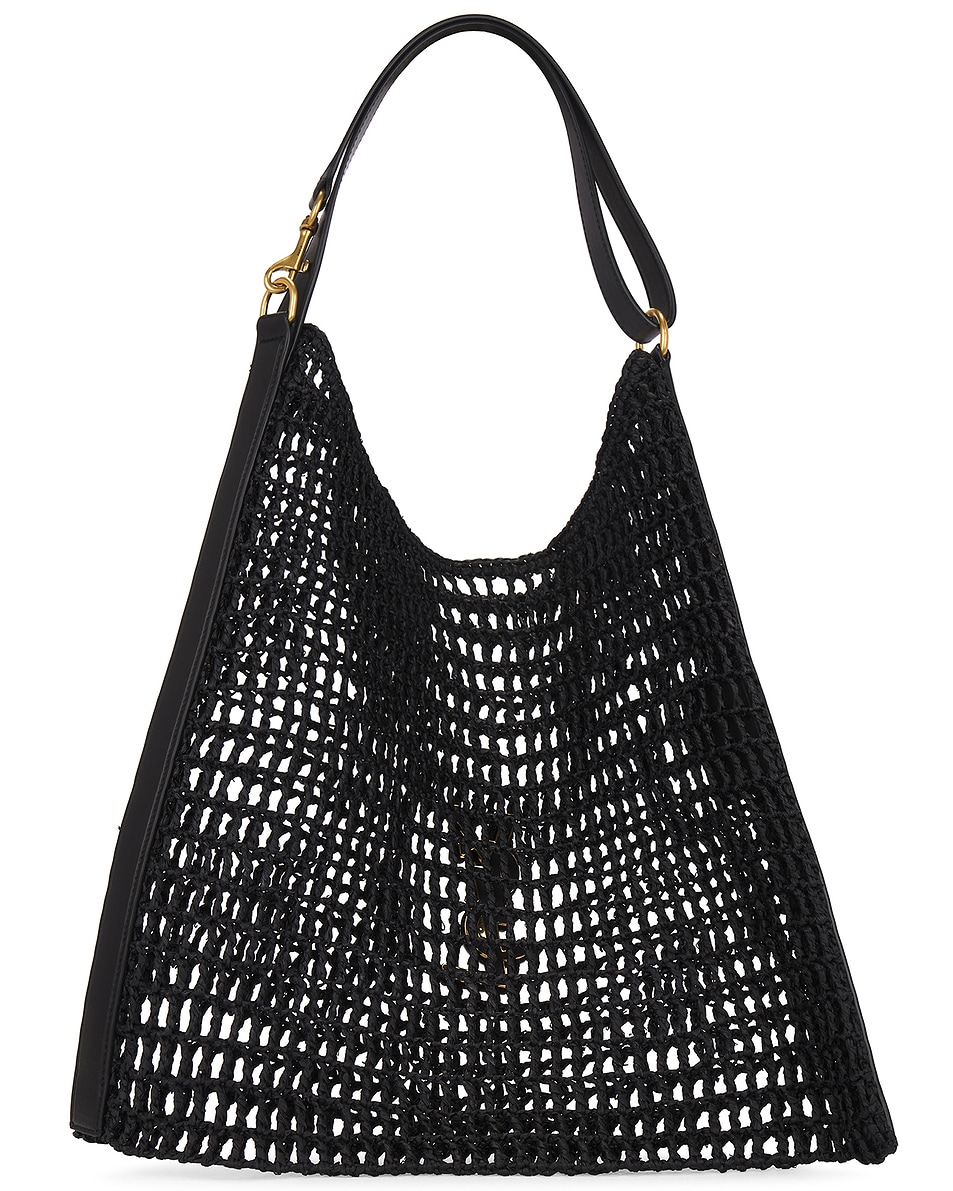 Saint Laurent Raffia Round shoulder Bag Naturel Brick