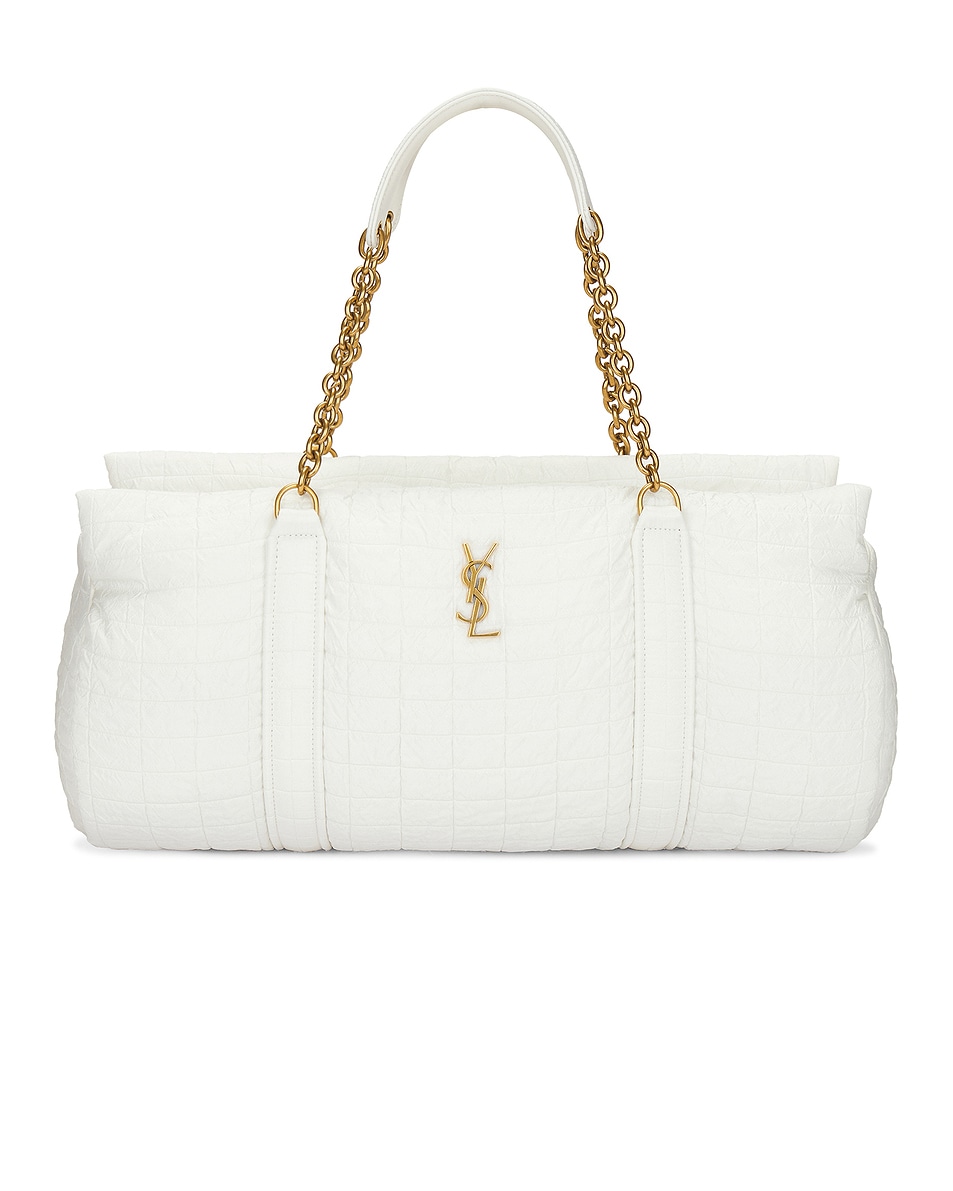 Image 1 of Saint Laurent Gloria Travel Bag in Milky White