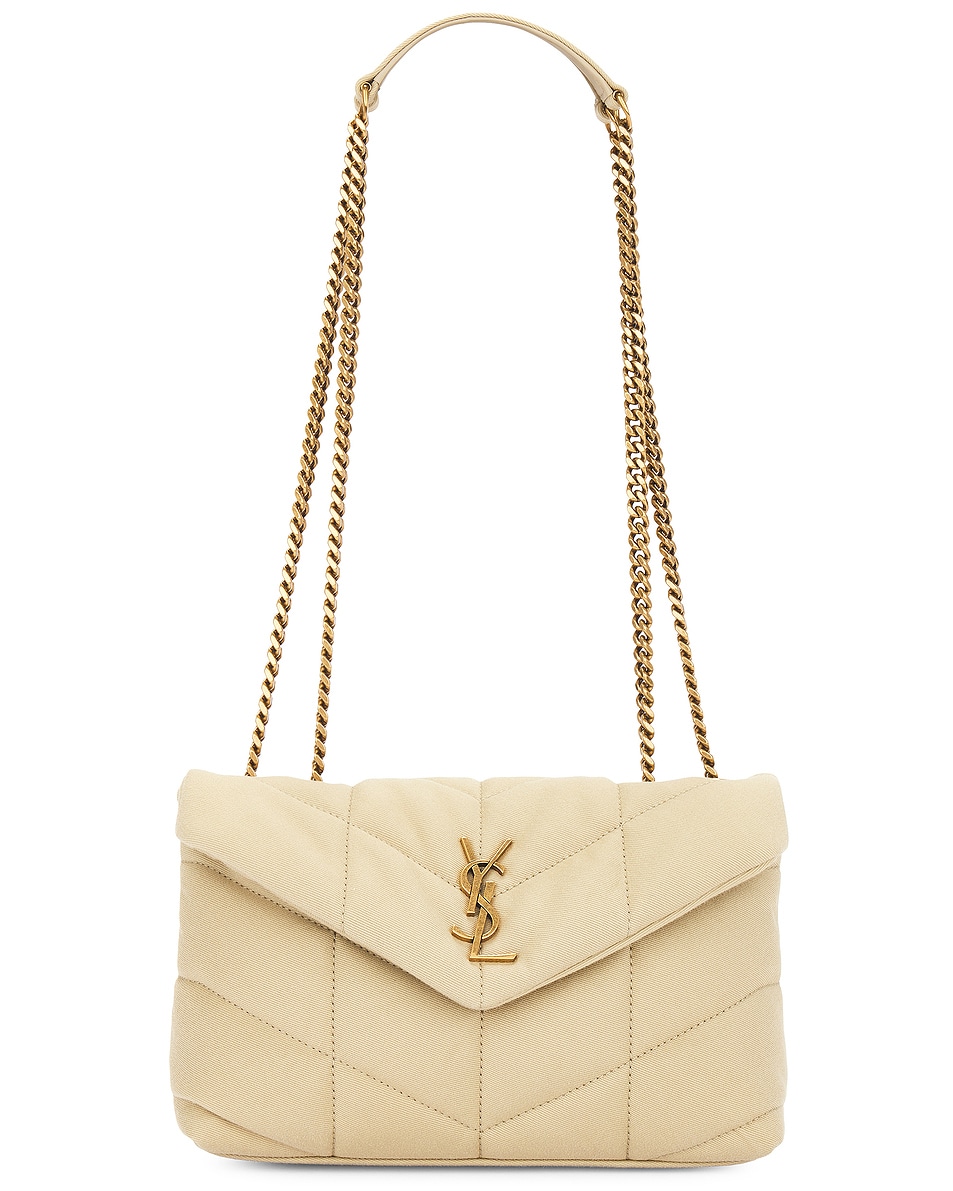 Image 1 of Saint Laurent Toy Puffer Bag in Cool Beige