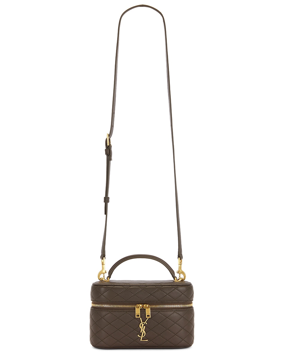 Image 1 of Saint Laurent Mini Vanity Bag With Strap in Light Musk