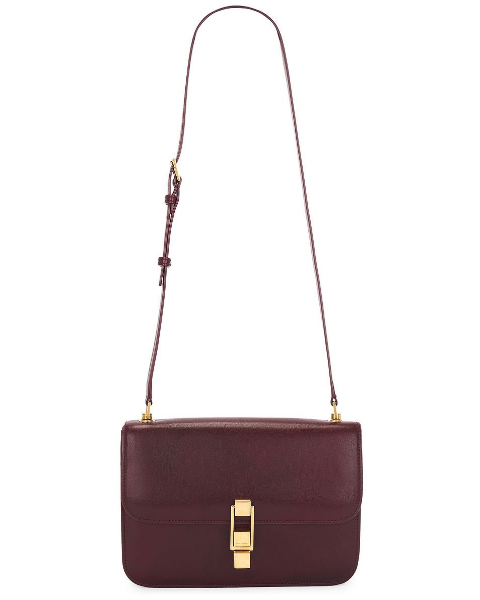 Image 1 of Saint Laurent Le Carre Satchel Bag in Hot Wine