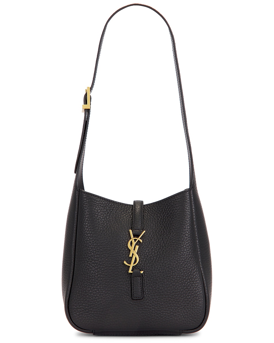 Image 1 of Saint Laurent Mini Le 5 A 7 Supple Shoulder Bag in Nero