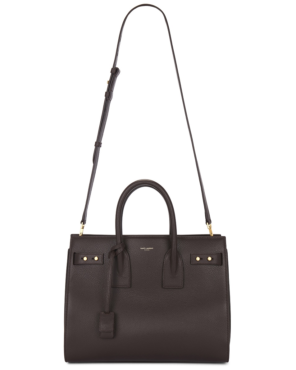 Image 1 of Saint Laurent Small Sac De Jour Bag in Dark Sweet Choco