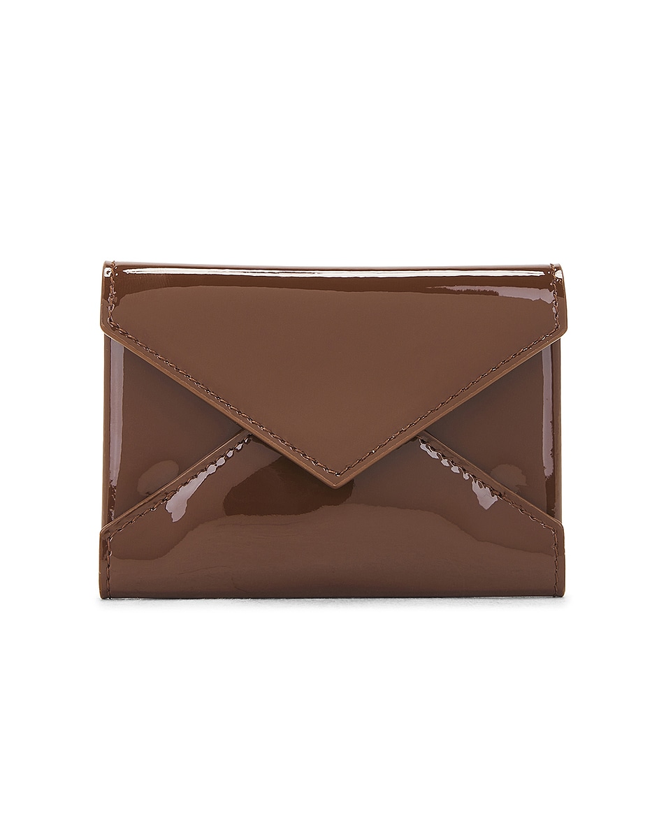 Image 1 of Saint Laurent Credit Card Case in Coffee Caramel & Sauvage